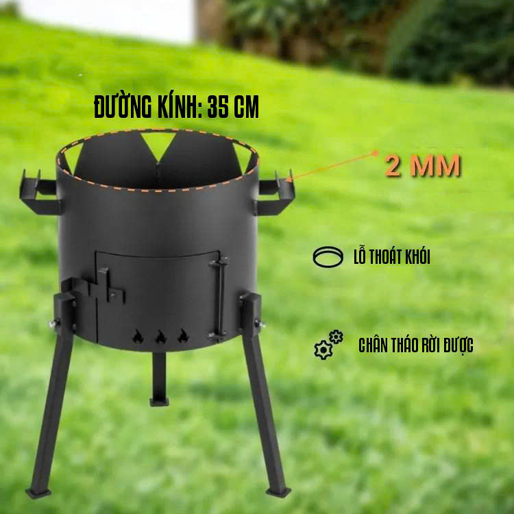 Bếp lò nấu ngoài trời dùng cho dã ngoại cắm trại DCCT006