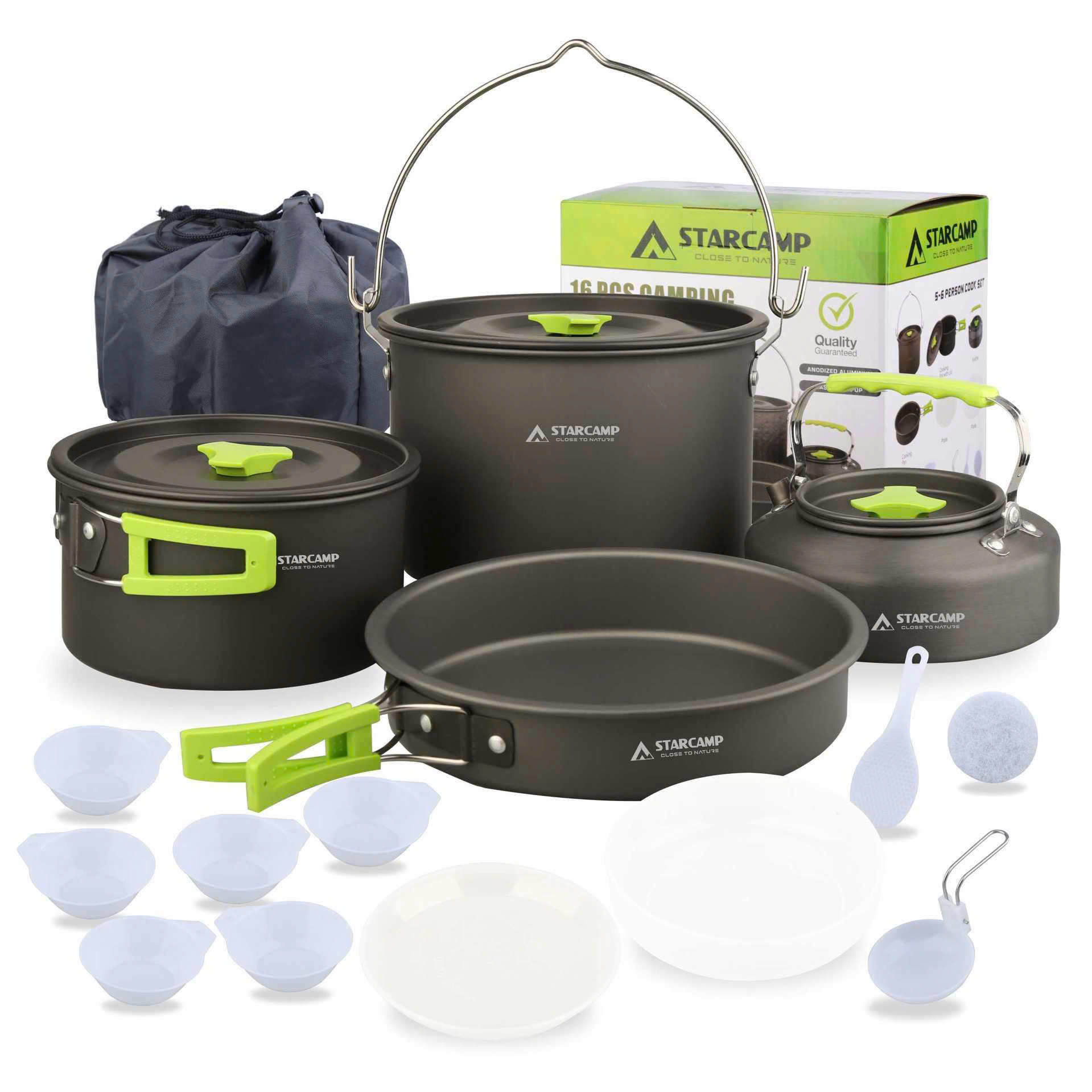 Bộ nồi nấu ăn dã ngoại Starcamp gọn nhẹ tiện lợi cho cắm trại DCCT007