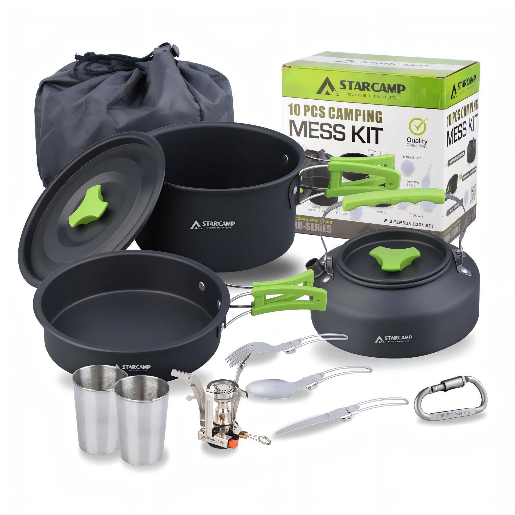 Bộ nồi nấu ăn dã ngoại Starcamp gọn nhẹ tiện lợi cho cắm trại DCCT007