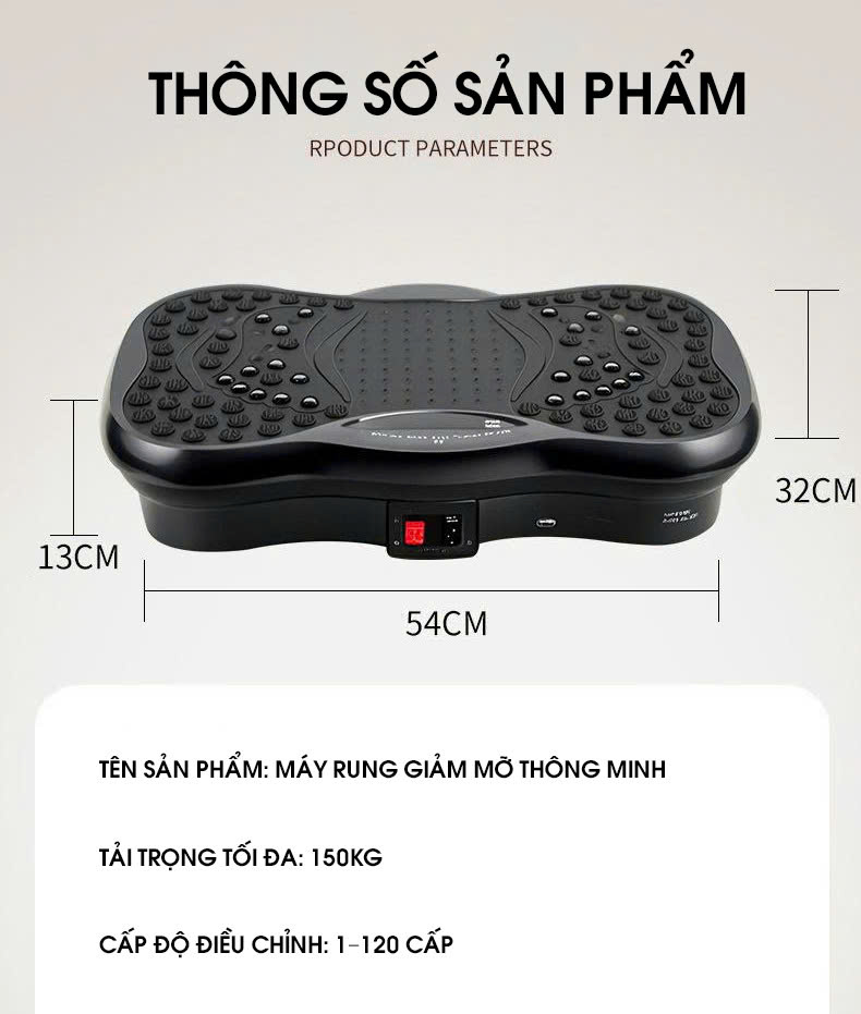 Máy rung giảm mỡ toàn thân thông minh đa tính năng DCTT008