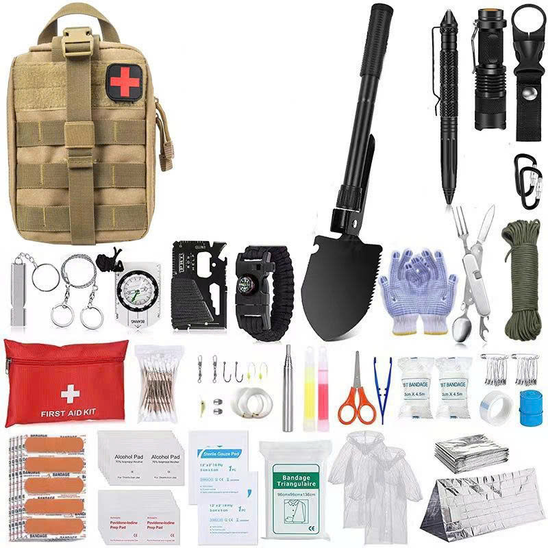 Bộ dụng cụ cắm trại dã ngoại đa năng kèm túi DCCT010