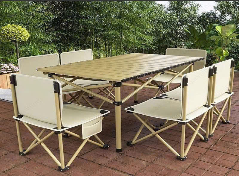 Bộ bàn ghế gấp dã ngoại khung hợp kim cao cấp DCCT013