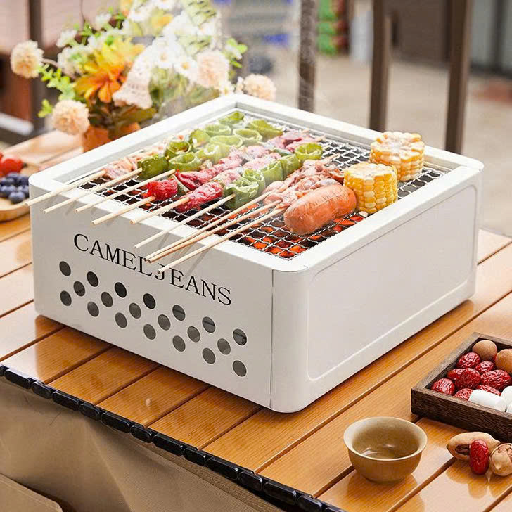 Bếp nướng than dã ngoại cắm trại khay kéo tiện lợi DCCT017