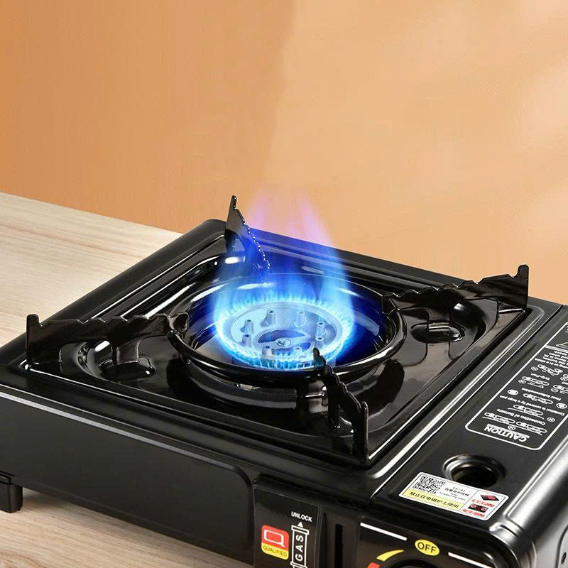 Bếp ga dã ngoại cắm trại kèm 4 bình ga và hộp đựng tiện lợi DCCT018