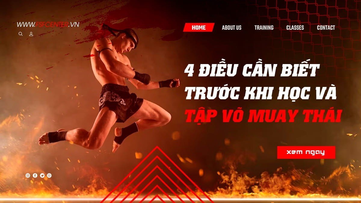 4 Điều cần biết trước khi học và tập Võ Muay Thái