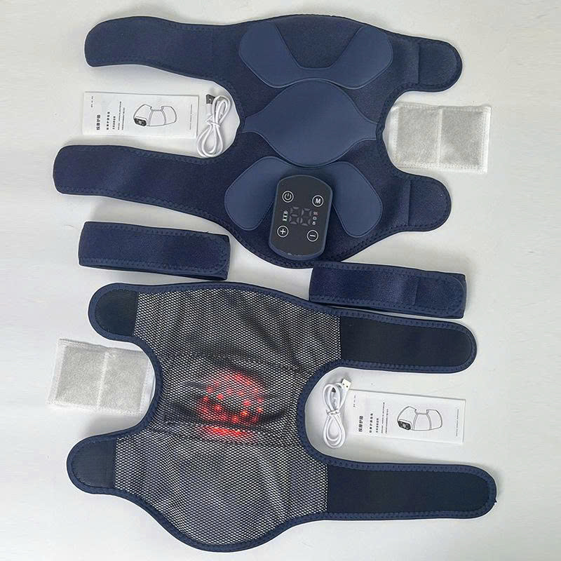Đệm massage đầu gối rung nhiệt 4 vùng hỗ trợ giảm đau khớp phục hồi vận động DDG001