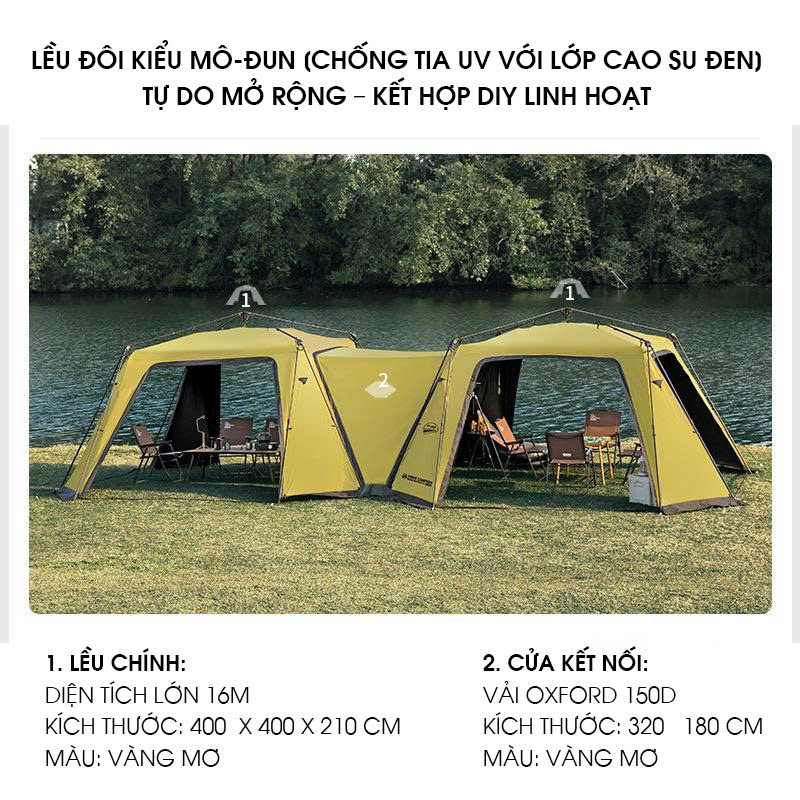 Lều bạc che nắng dạng mái vòm mở nhanh tự do lắp ráp LCT012