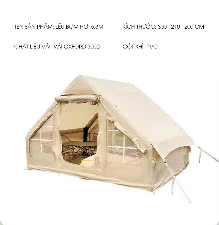 Lều cắm trại bơm hơi không cần dựng khung LCT017