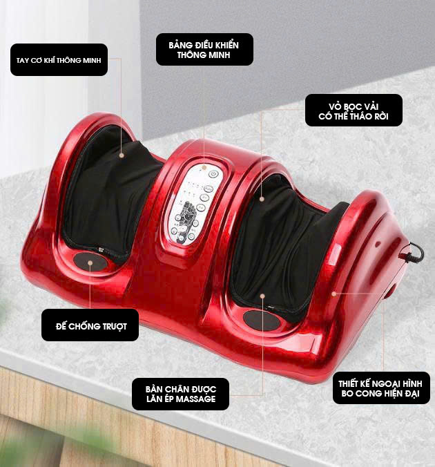 Máy Massage chân thông minh điều khiển đa năng nhiều cấp độ MASS002