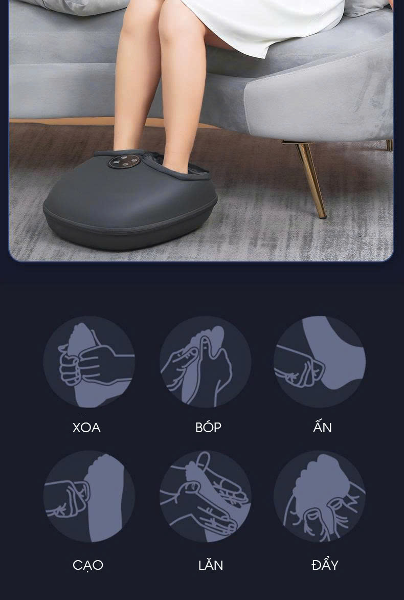 Máy Massage chân 4D bao trọn chân mô phỏng bàn tay người thật MASS007