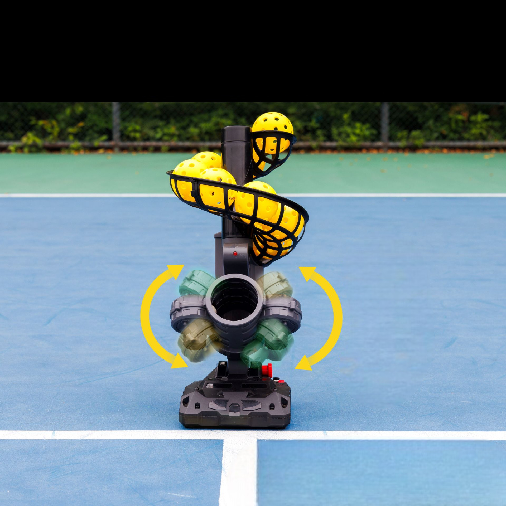 Máy Phóng Bóng Pickleball, Tennis, Bóng Lỗ Tự Động Thiết Bị Tập Luyện Cường Độ Cao
