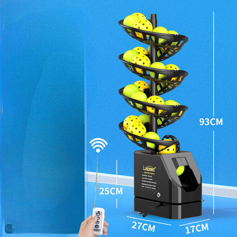 Máy Phóng Bóng Pickleball Pin Sạc 5200mAh Điều Khiển Không Dây, 7 Tầng Chứa Bóng
