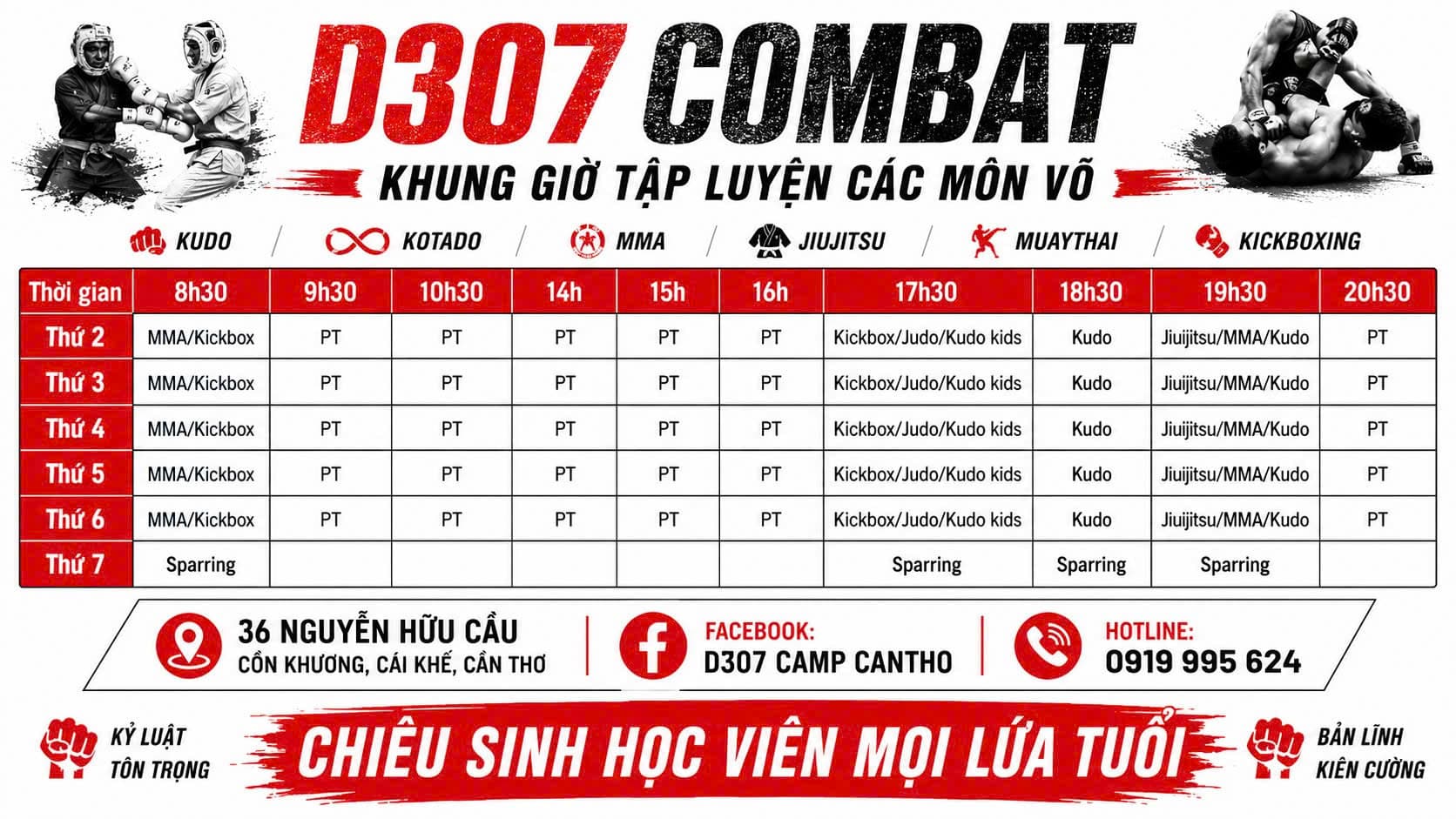 Khóa Dạy Học Võ Thuật Kudo MMA Tập Luyện Thi Đấu Cơ Bản Nâng Cao Giá Rẻ Tại Cần Thơ
