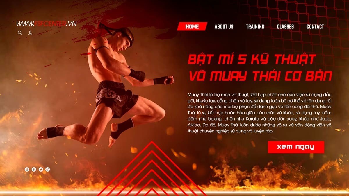 Bật mí 5 kỹ thuật võ muay Thái cơ bản