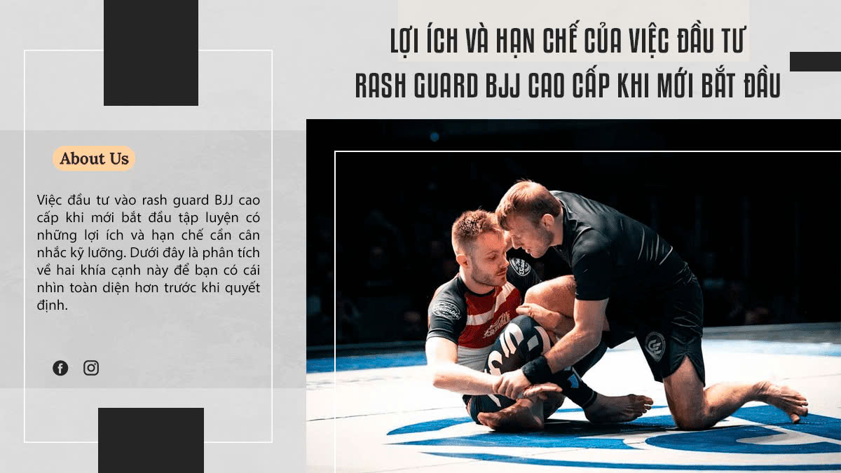 Lợi ích và hạn chế của việc đầu tư rash guard BJJ cao cấp khi mới bắt đầu