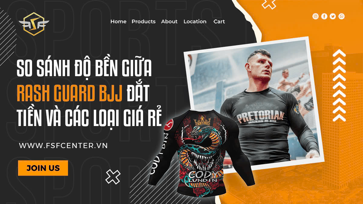 So sánh độ bền giữa rash guard BJJ đắt tiền và các loại giá rẻ