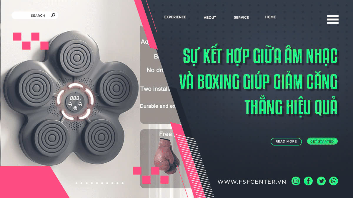 Sự kết hợp giữa âm nhạc và boxing giúp giảm căng thẳng hiệu quả