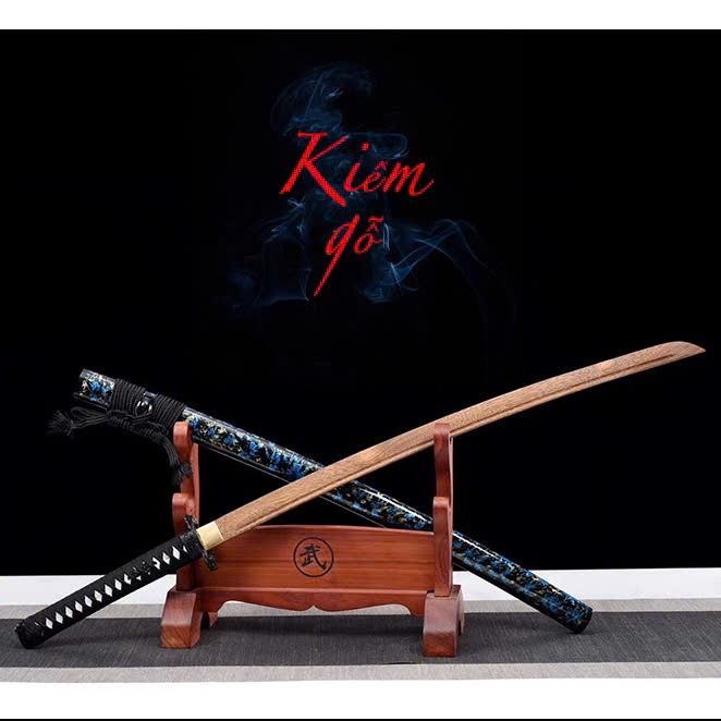 Kiếm Gỗ Tập Luyện Samurai Có Chắn Nhật Bản 037