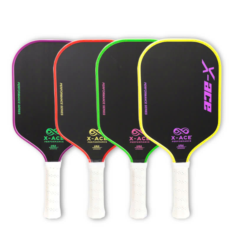 Vợt Pickleball sợi carbon vân vải X ACE 16mm cao cấp 013