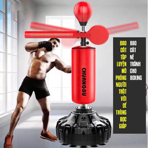 BX001 Trụ đấm bốc xoay tập boxing cho người lớn tại nhà 170cm