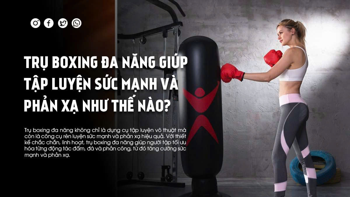 Trụ Boxing Đa Năng Giúp Tập Luyện Sức Mạnh Và Phản Xạ Như Thế Nào?