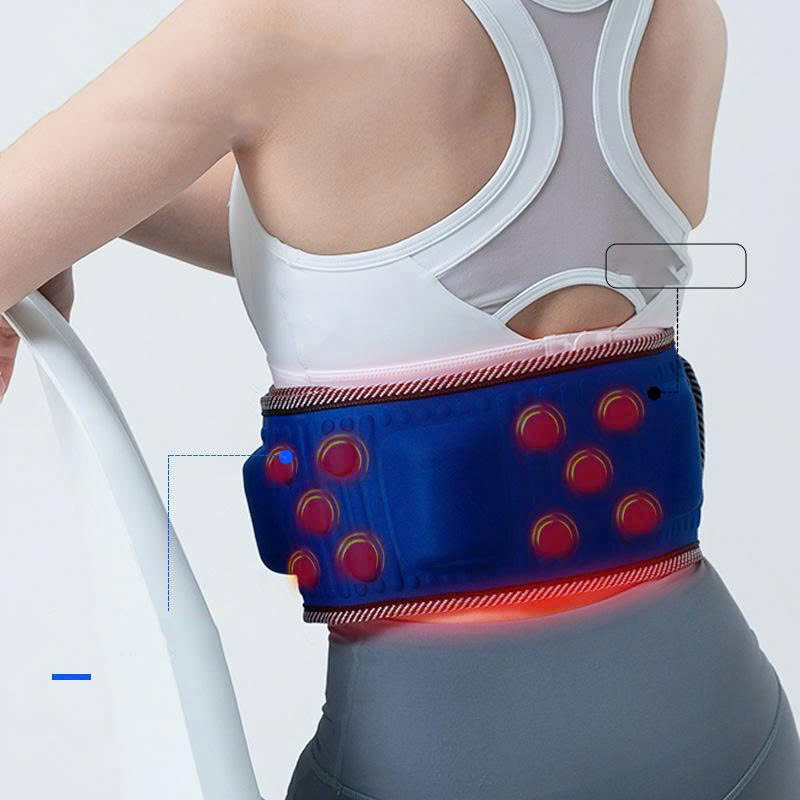 Đai massage bụng tỏa nhiệt và rung đa chế độ hỗ trợ giảm mỡ giảm đau lưng làm ấm MRB007