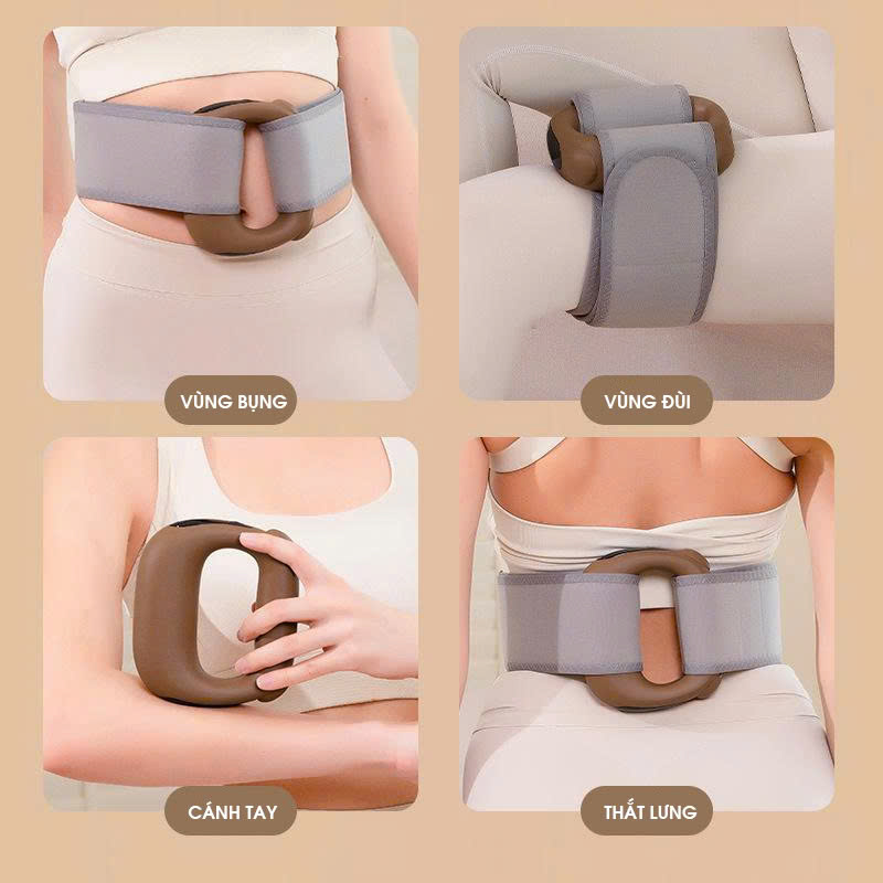 Máy massage rung giảm mỡ đốt mỡ, làm săn cơ, nhiệt 45°C, nhỏ gọn dễ dùng MRB010