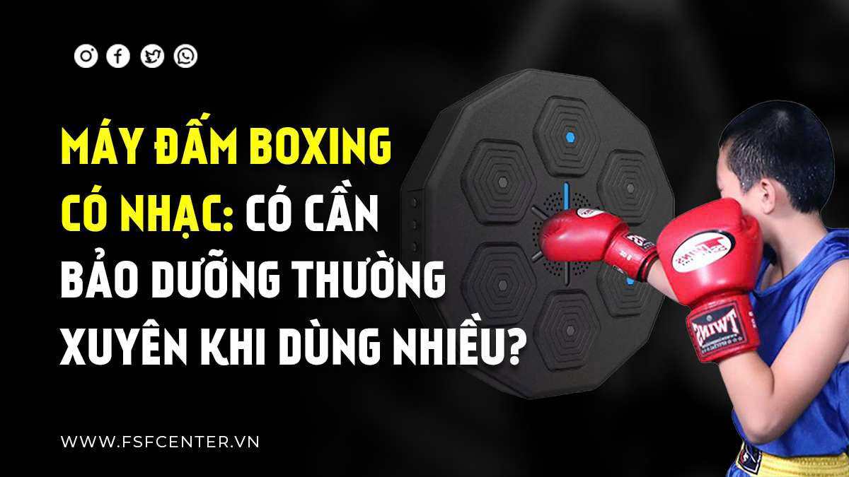 Máy Đấm Boxing Có Nhạc: Có Cần Bảo Dưỡng Thường Xuyên Khi Dùng Nhiều?