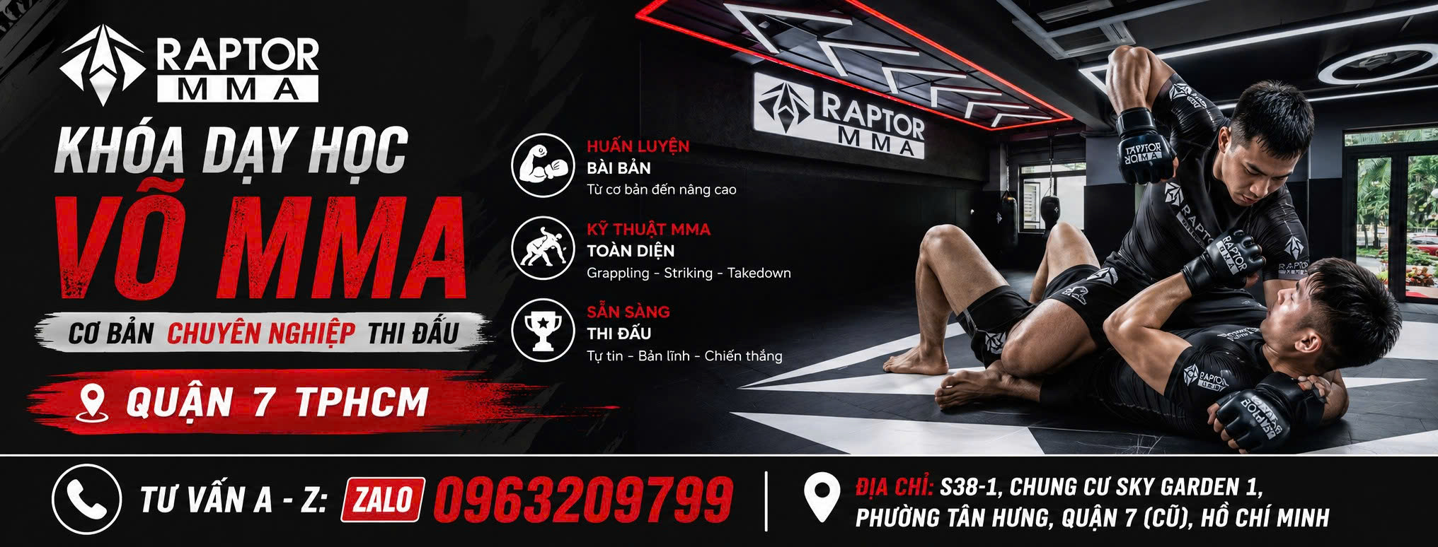 Khóa dạy học võ MMA cơ bản chuyên nghiệp thi đấu quận 7 TPHCM