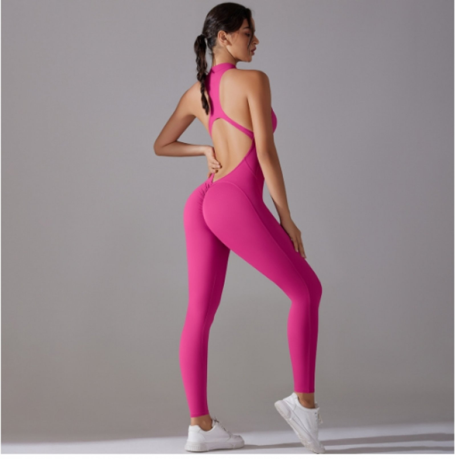Đồ Tập Yoga Một Mảnh Khóa Kéo Châu Âu