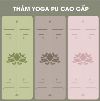 003 - Thảm tập yoga cao su tự nhiên PU, chống trượt 20 màu sắc