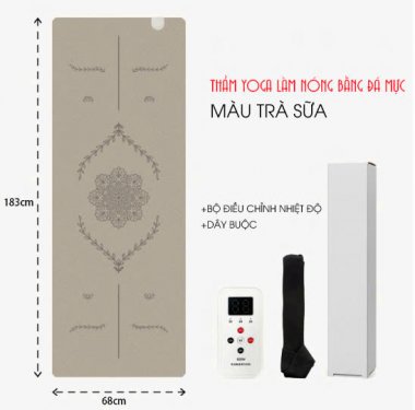 004 - Thảm tập yoga sưởi ấm bằng điện graphene pu cao su tự nhiên