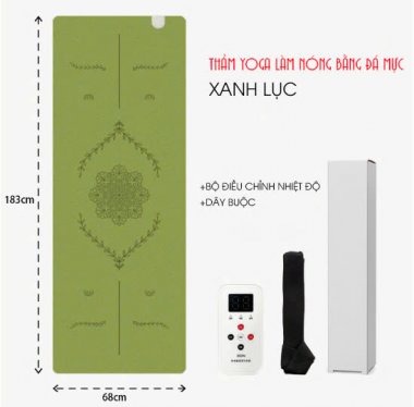 004 - Thảm tập yoga sưởi ấm bằng điện graphene pu cao su tự nhiên