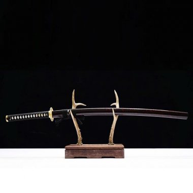 Katana Kiếm Gỗ Cẩm Lai Có Chắn Tsuba Dát Vàng 048