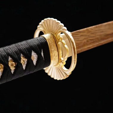 Katana Kiếm Gỗ Cẩm Lai Có Chắn Tsuba Dát Vàng 048