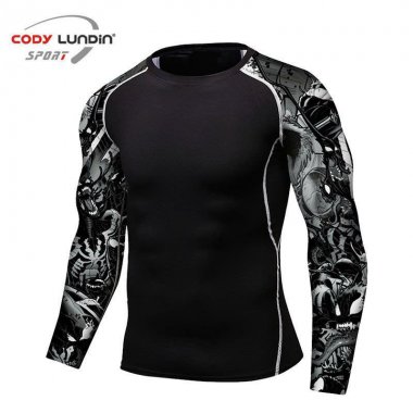 Áo tay dài Rashguard BJJ MMA dành cho người lớn 059