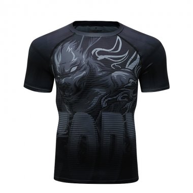 Áo bó Rashguard tập luyện BJJ MMA tay ngắn 048