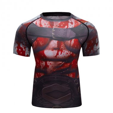 Áo bó Rashguard tập luyện BJJ MMA tay ngắn 048