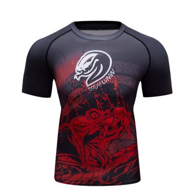 Áo bó Rashguard tập luyện BJJ MMA tay ngắn 048