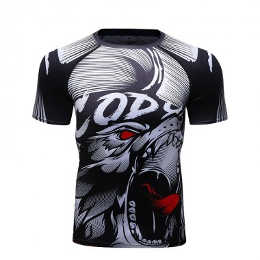 Áo bó Rashguard tập luyện BJJ MMA tay ngắn 048