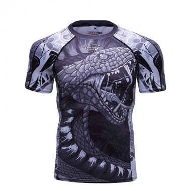 Áo bó Rashguard tập luyện BJJ MMA tay ngắn 048