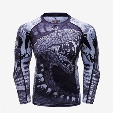 Áo bó Rashguard tập luyện võ BJJ MMA tay dài 049