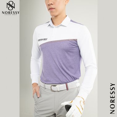 Áo golf nam dài tay phối trắng Noressy NRSPLLM0009_VI