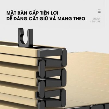 Bàn gấp dã ngoại cắm trại khung thép Carbon kèm túi đựng DCCT012