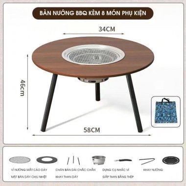 Bàn nướng ngoài trời đa năng thích hợp dã ngoại cắm trại DCCT022