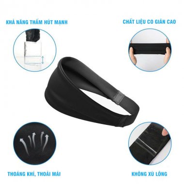 Băng đô thể thao thấm mồ hôi co giãn nhiều màu PKB019