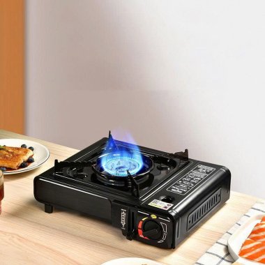 Bếp ga dã ngoại cắm trại kèm 4 bình ga và hộp đựng tiện lợi DCCT018