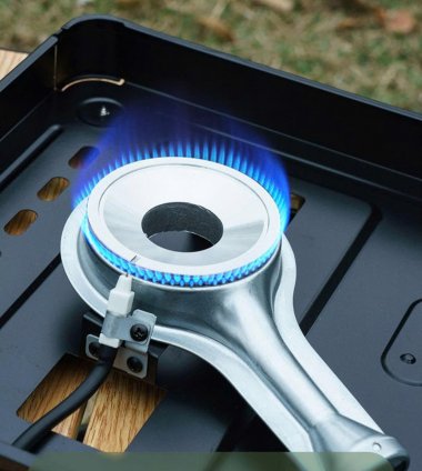 Bếp ga mini siêu mỏng dã ngoại cắm trại thiết kế kim loại cao cấp DCCT019