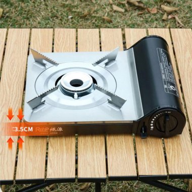 Bếp ga mini siêu mỏng dã ngoại cắm trại thiết kế kim loại cao cấp DCCT019