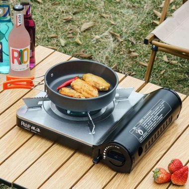 Bếp ga mini siêu mỏng dã ngoại cắm trại thiết kế kim loại cao cấp DCCT019
